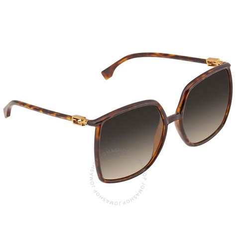 fendi ff 0431|Fendi Brown Gradient Square Ladies Sunglasses FF 0431/G/S.